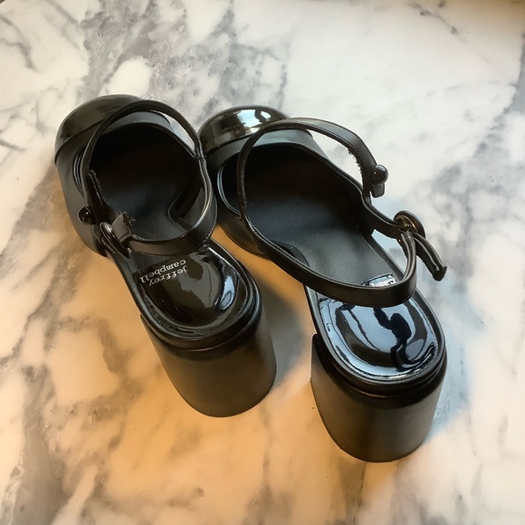 Jeffrey Campbell Glossy Black Maryjane Heels - Picture 7 of 13